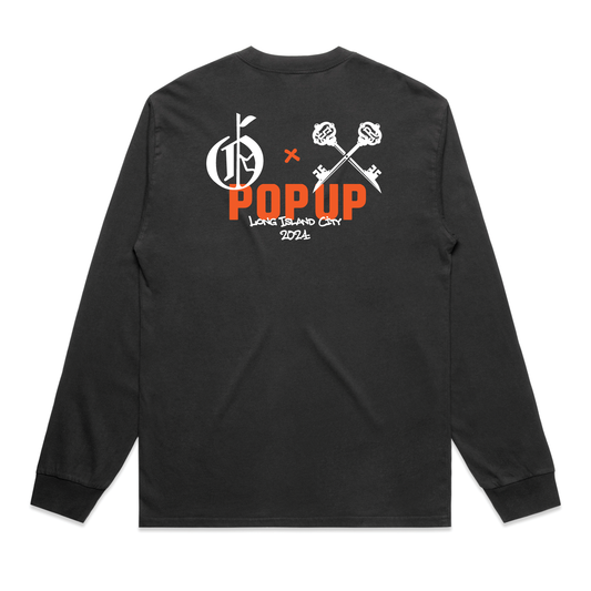 Pop Up Long Sleeve - Faded Black