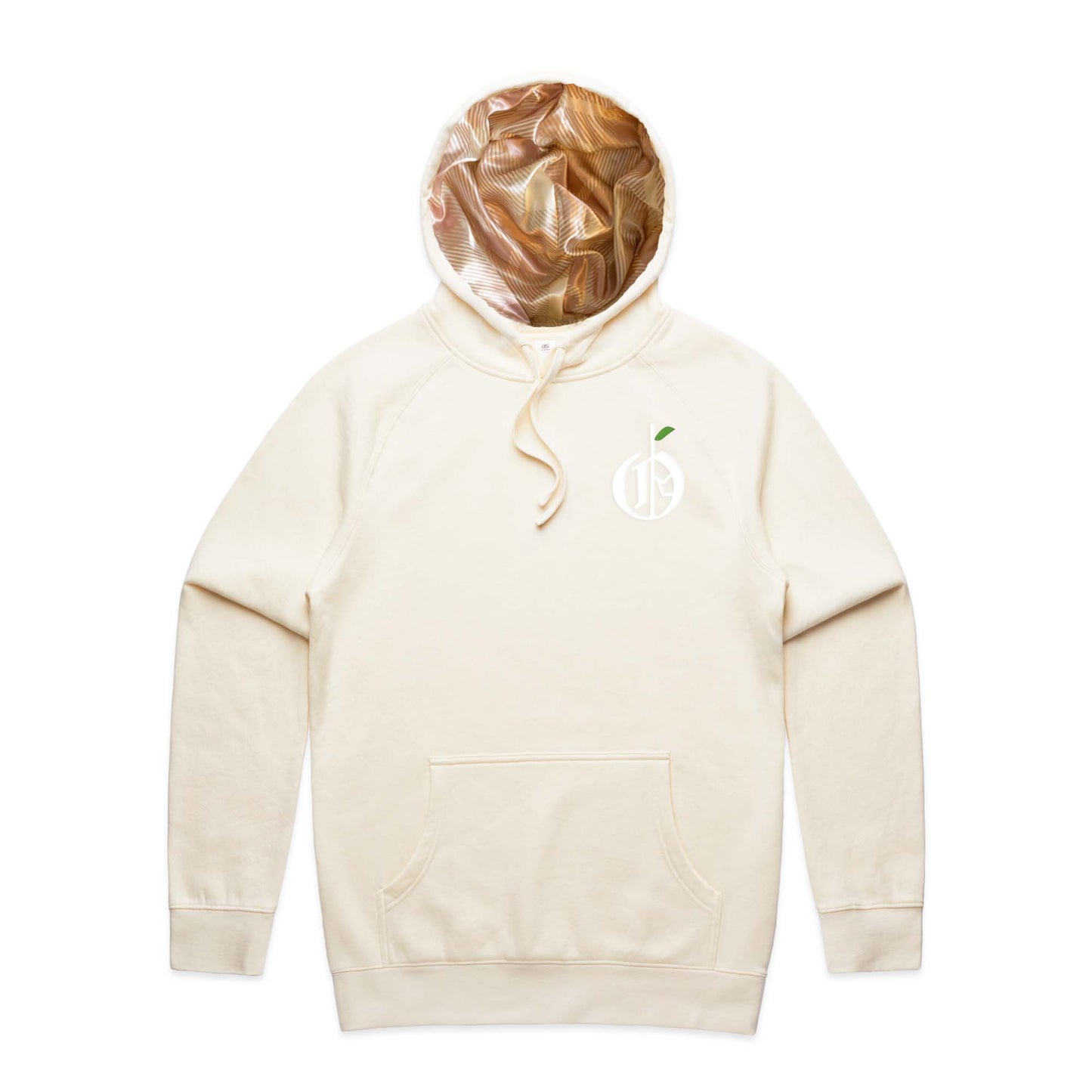 Satin Lined Hoodie - Cream