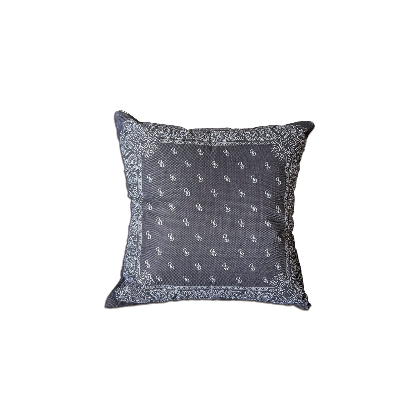 Paisley Pillow - Black