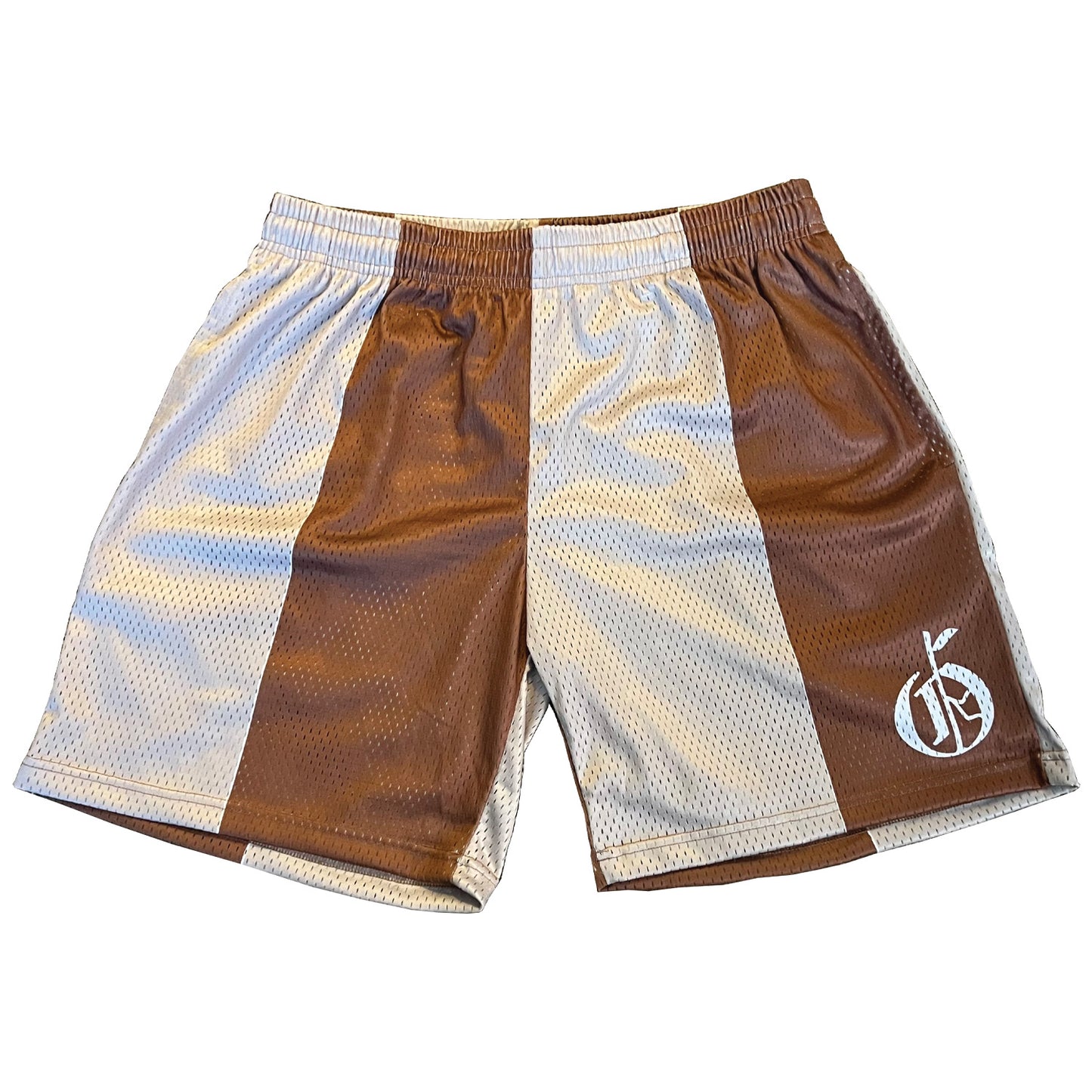 Logo Mesh Shorts - Beige Scale