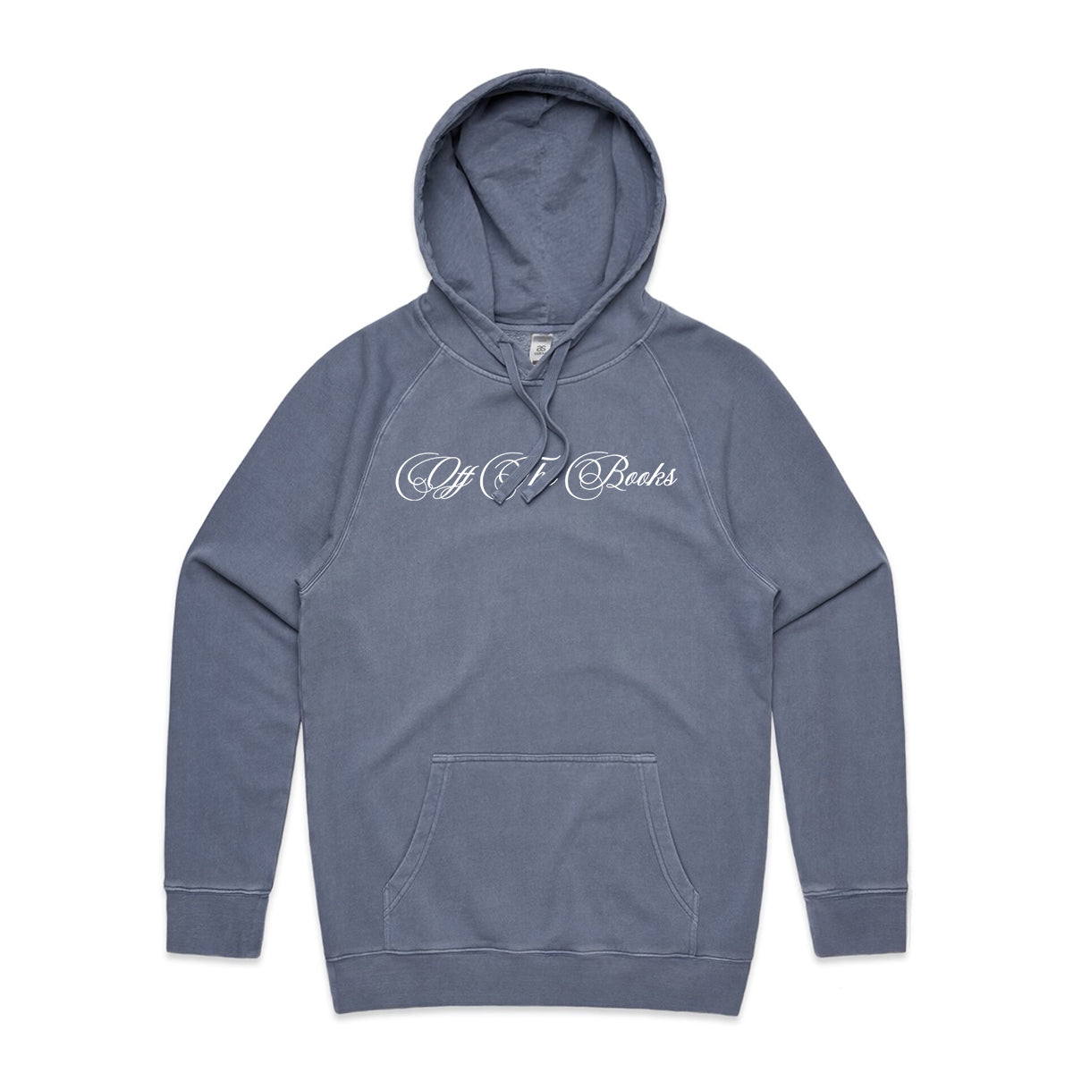 Scripted Hoodie - Faded Blue